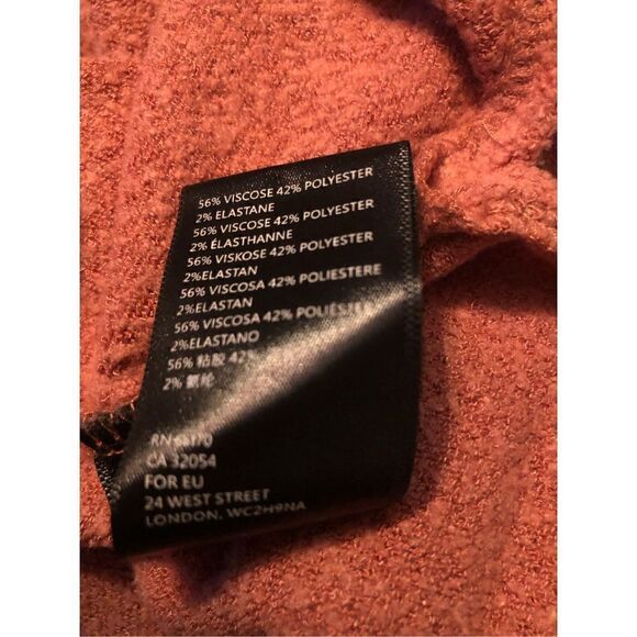 Urban Outfitters oversized pullover orange asymmetrical lightweight sweater - Picture 11 of 11